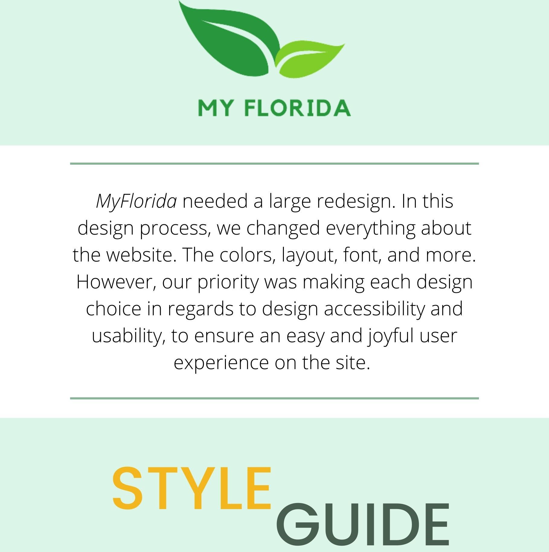 A style guide for MyFlorida.com