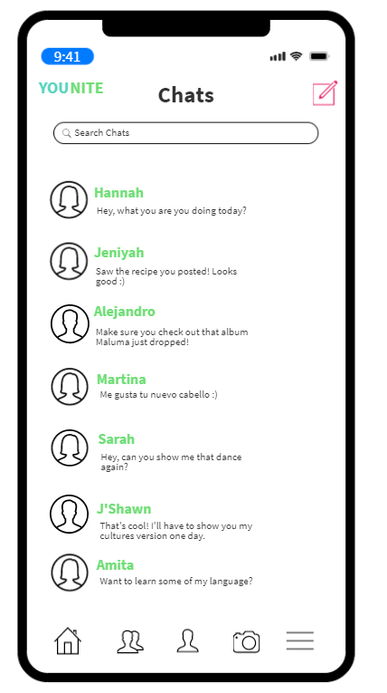 App layout designs